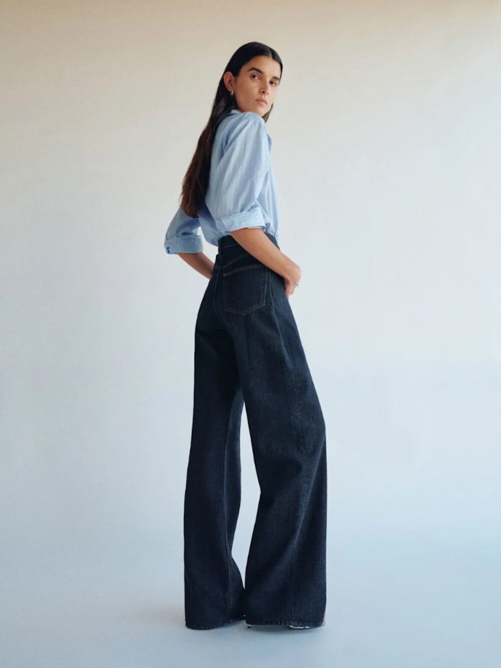 Reformation Cary High Rise Jeans — Size 27 — Ondine — New With Tags - Picture 2 of 6